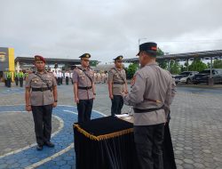 Kapolres Lamsel Pimpin Sertijab Kapolsek KSKP Bakauheni dan Jati Agung
