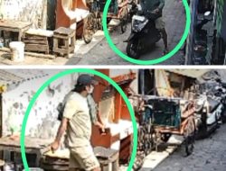 Motor Honda Street di Sidoyoso Surabaya di Gondol Maling: Aksi Pelaku Terekam CCTV