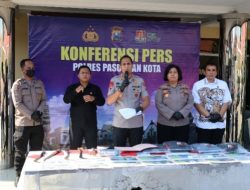 Polres Pasuruan Kota Amankan 4 Tersangka Pengeroyokan Remaja di GOR Untung Suropati