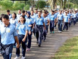 Langkah Seirama, Silaturahmi Terjaga, Soliditas Personel Semakin Menyala! Danlanud Sjamsudin Noor Rajut Kebersamaan Melalui Olahraga Bersama