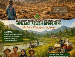 Dari Lahan Kering Berjati dan Menggunung Menjadi Sawah Berpanen: Antara Harapan Warga dan Tuduhan Tanpa Dasar