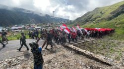 Peringatan Hari Lahir Pancasila, 800 Warga Puncak Jaya Kirab Bendera 50 Meter 3