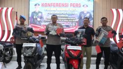 Polres Madiun Kota Ungkap 3 Kasus Curanmor 4 Orang Residivis Diamankan