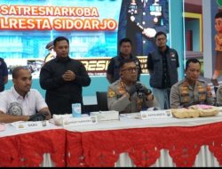 Polresta Sidoarjo Ungkap Peredaran Narkotika Jaringan Internasional, Dua WNA Diamankan