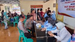 Sambut Hari Bhayangkara ke-80, Polres Lampung Selatan Gelar Bakti Kesehatan: 37 Anak Disunat, 51 Donor Darah, 285 Warga Cek Kesehatan Gratis