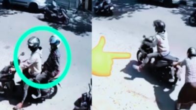 Aksi Dua Pelaku Curanmor Terekam Kamera CCTV: Dijalan KH. Moh. Kholil, kabupaten Bangkalan 6