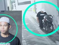 Terekam CCTV: Pria Gunakan Peci dan Sarung Mencuri Sepeda Motor di Bulak Rukem Timur Surabaya