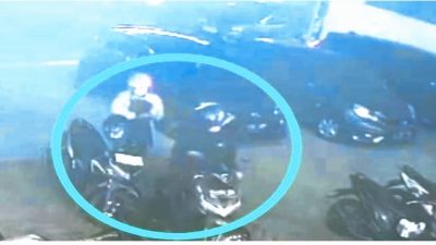 Terekam CCTV, Aksi Dua Pelaku Curanmor di Parkir Kawasan Pendugo Surabaya 5