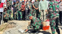 Pangdam XVII/Cenderawasih Pimpin Peletakan Batu Pertama Jembatan Garuda Merah Putih di Mimika