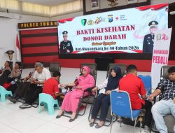 Polres Tuban Gelar Donor Darah Bersama PMI, Pererat Sinergi dan Wujudkan Pengabdian untuk Masyarakat