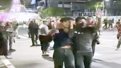 Pasca Kerusuhan di Gedung Grahadi Surabaya. Polisi Tangkap Empat Tersangka Membuat Keributan,Perusakan dan Penyerangan