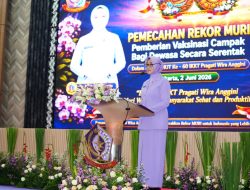 IKKT Pragati Wira Anggini Pecahkan Rekor MURI Vaksinasi Campak Dewasa Terbanyak