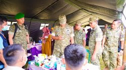 Wapang TNI Tinjau Yonif TP 842/Badak Sakti, Dukung Pertahanan dan Ekonomi Daerah