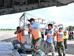 Menembus Jarak Demi Terangnya Negeri, Lanud Sjamsudin Noor Dukung Misi Airbus A-4002M TNI AU Percepat Pemulihan Kelistrikan Sumatera