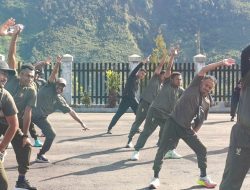 Kodim 1714/Puncak Jaya Laksanakan Kegiatan Jumat Sehat