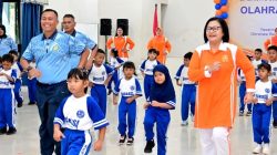 Merangkai Bahagia Dengan Anak-Anak TK Angkasa, Olahraga Bersama HUT Ke-38 Yasarini Penuh Keceriaan di Lanud Sjamsudin Noor