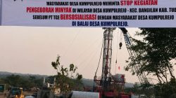 ‎Protes Keras di Lapangan Tawun: Warga Kumpulrejo Bentang Spanduk Besar, Minta PT TGE Hentikan Aktivitas & Segera Sosialisasi