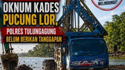 Tambang Pasir Brantas Diduga Milik Oknum Kades Pucung Lor, Polres Tulungagung Belum Berikan Tanggapan