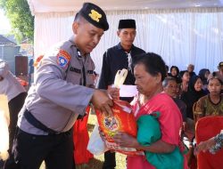 Polres Ngawi Salurkan 500 Paket Sembako untuk Masyarakat di Bringin