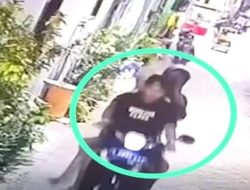 Terekam CCTV Aksi Tiga Pelaku Curanmor di Kawasan Kupang Segunting Surabaya