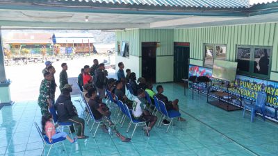 Kodim 1714/Puncak Jaya Gelar Nobar Pertandingan Piala Dunia 2026 di Kab. Puncak Jaya 6