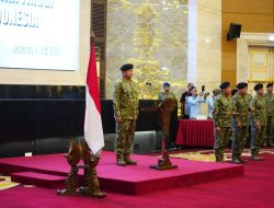 Irjen TNI Pimpin Laporan Korps Kenaikan Pangkat 105 Pati TNI