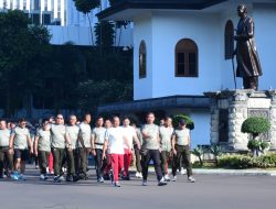 Panglima TNI dan Kasad Perkuat Soliditas Melalui Olahraga Bersama Prajurit