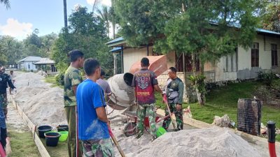 Turun Langsung ke Lapangan, Dansatgas TMMD Ke-129 Kodim 1807/Sorsel Kobarkan Semangat Gotong Royong Warga 6