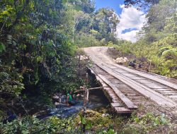 Satgas TMMD Ke-129 Kodim 1807/Sorong Selatan Kebut Pembangunan Jembatan Beton, Wujudkan Akses yang Lebih Baik untuk Warga Kampung Sesor