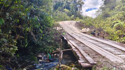 Satgas TMMD Ke-129 Kodim 1807/Sorong Selatan Kebut Pembangunan Jembatan Beton, Wujudkan Akses yang Lebih Baik untuk Warga Kampung Sesor 6