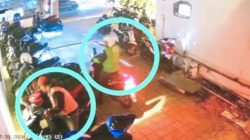 Terekam CCTV Warkop Bening Jalan Tidar Surabaya, Maling Berhasil Gasak Motor Gunakan Atribut Ojol