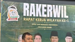 Tutup Rakerwil I DPW TMI Provinsi Jambi, Aiman Adnan WAKETUM DPN Tani Merdeka Indonesia Siap Kawal Hasil Rekomendasi ke Pemerintah Pusat