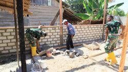 Satgas TMMD ke-129 Kodim 1505/Tidore Bangun Rumah Layak Huni untuk Warga Kurang Mampu di Wasile Tengah 2