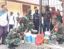 Kodim 1714/PJ Gelar Karya Bakti Merah Putih SMP Negeri 1 Mulia Kab. Puncak Jaya