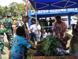 UMKM Persit KCK Cabang XVI Ramaikan Penutupan TMMD Ke-129, Hasil Kebun Mama-Mama Sesor Jadi Produk Unggulan
