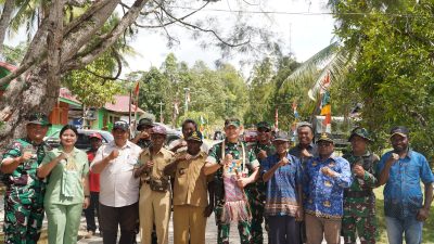 Danrem 181/PVT Bersama Forkopimda Tinjau Hasil TMMD Ke-129, Pastikan Pembangunan di Kampung Sesor Berikan Manfaat Nyata 7