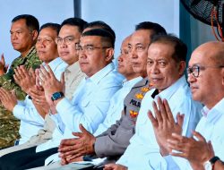 Wapang TNI Hadiri  Peresmian  PLTS 100 GWp Tahap Pertama Oleh Presiden RI