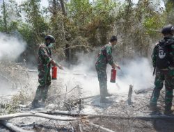 TNI Percepat Penanganan Karhutla Way Kambas, Tim Alfa Diterjunkan dari Udara