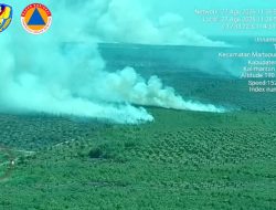 Pantau Dari Langit, Lanud Sjamsudin Noor Dukung Patroli Udara Helikopter Caracal TNI AU Dalam Penanganan Karhutla di Kasel