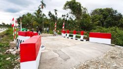 Kodim 1710/Mimika Rampungkan Jembatan Beton di Kelurahan Kamoro Jaya dan Wonosari Jaya