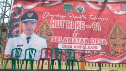 Ampelsari di padati Ribuan Masa Tumplek Blek Menyaksikan Karnaval Spektakuler Kebudayaan Diiringi Sound System 