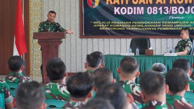 Kodim Bojonegoro Gembleng Apkowil: Pertajam Kemampuan Teritorial yang Unggul, Modern dan Humanis 6