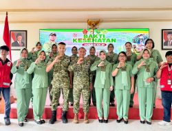 Sambut HUT TNI ke-81, Kodim 1710/Mimika Gelar Bakti Kesehatan