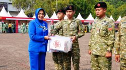Waketum Dharma Pertiwi Buka Bazar TNI, Semarakkan HUT ke-81 TNI