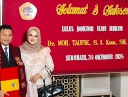 Bung Taufik Resmi Raih Gelar Doktor Ilmu Hukum, Sosok Doktor Muda Dengan Gagasan Hukum Progresif