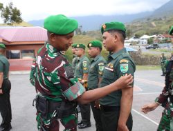 Kodim 1714/Puncak Jaya Gelar Syukuran Kenaikan Pangkat Bintara dan Tamtama