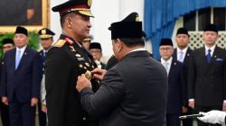Panglima TNI Hadiri Pelantikan Kapolri dan Wakapolri di Istana Negara 1