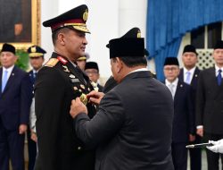 Panglima TNI Hadiri Pelantikan Kapolri dan Wakapolri di Istana Negara