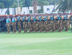 Panglima TNI Tinjau Gladi Bersih Upacara HUT Ke-81 TNI