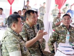 Wapang TNI Bersama Menhan RI Tinjau Kesiapan Yonif TP di Kalimantan Utara